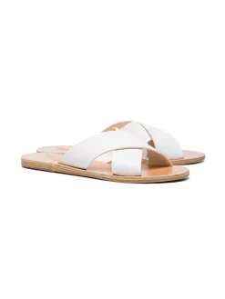 Women Ancient Greek Sandals White Thais Leather Sandals -Ancient Greek 12581545 12587553 1000