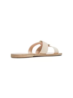 Women Ancient Greek Sandals White Desmos Double Strap Leather Sandals 10 Women Ancient Greek Sandals White Desmos Double Strap Leather Sandals -Ancient Greek 12970158 13722817 1000