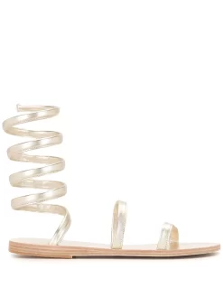 Women Ancient Greek Sandals Ankle Wrap Sandals