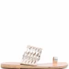 Women Ancient Greek Sandals Metallic-effect Leather Mules -Ancient Greek 16845876 33439856 1000