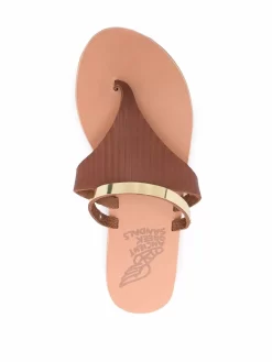 Women Ancient Greek Sandals Drepani Leather Flip Flops -Ancient Greek 18024813 38634969 1000