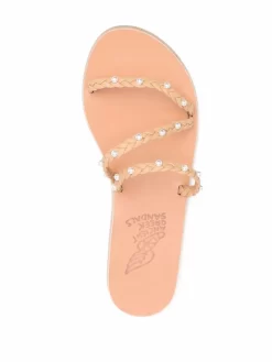 Women Ancient Greek Sandals Ekaterini Pearl Leather Sandals -Ancient Greek 18025207 38627808 1000