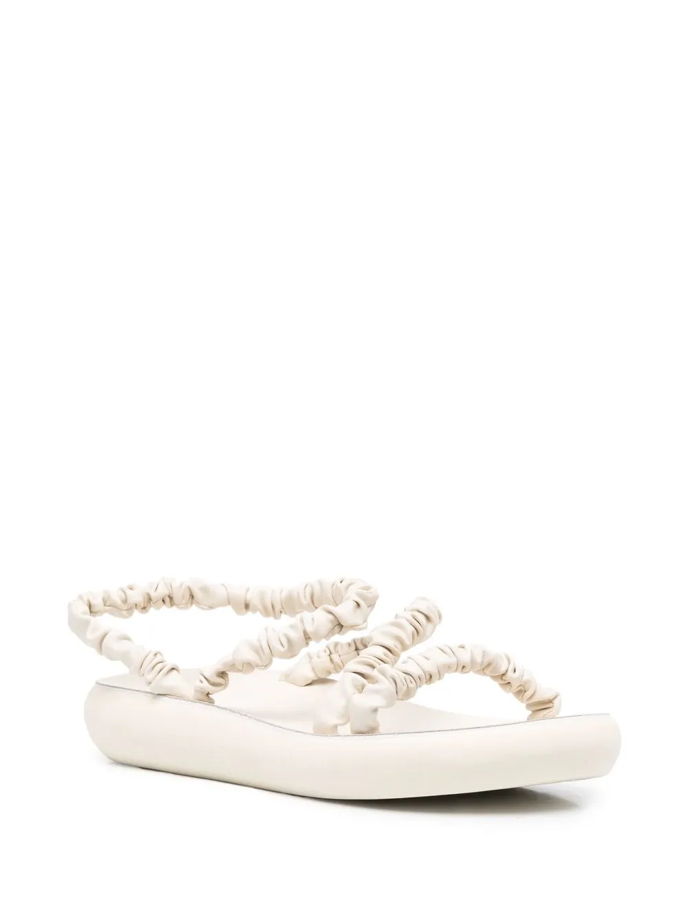 Women Ancient Greek Sandals Eleftheria Ruched Open-toe Sandals 4 Women Ancient Greek Sandals Eleftheria Ruched Open-toe Sandals - Image 2