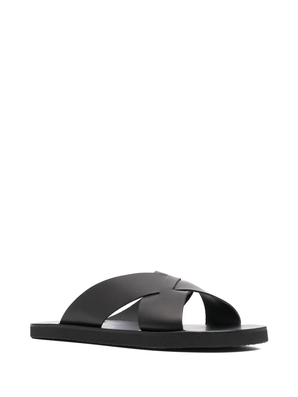 Men Ancient Greek Sandals Bios Cross-strap Leather Slides 4 Men Ancient Greek Sandals Bios Cross-strap Leather Slides - Image 2