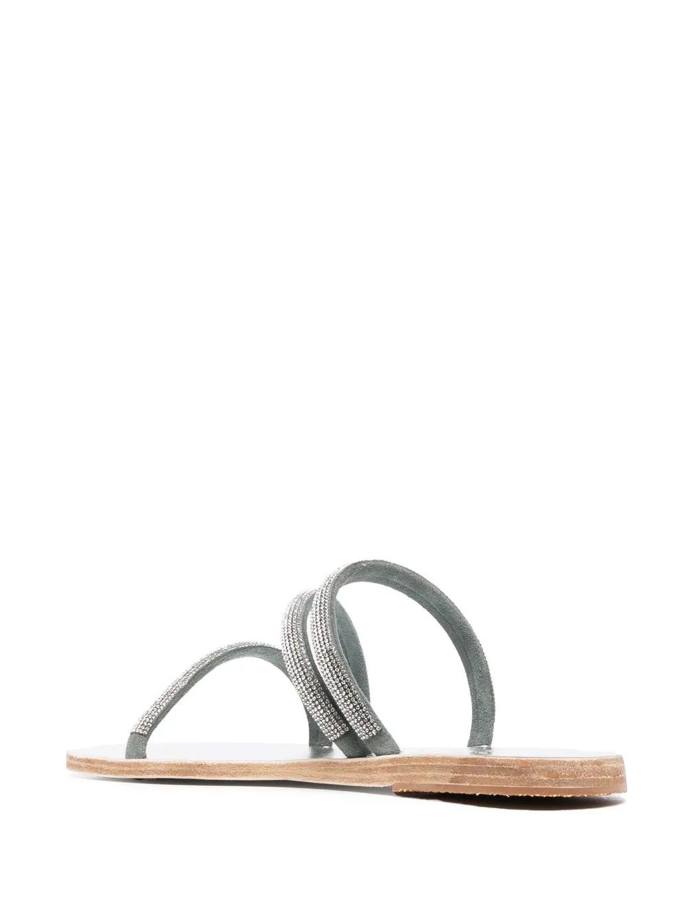 Women Ancient Greek Sandals Metallic Rhinestone-embellished Sandals 5 Women Ancient Greek Sandals Metallic Rhinestone-embellished Sandals - Image 3