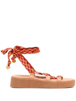 Women Ancient Greek Sandals Evelina Rope Flatform Sandals