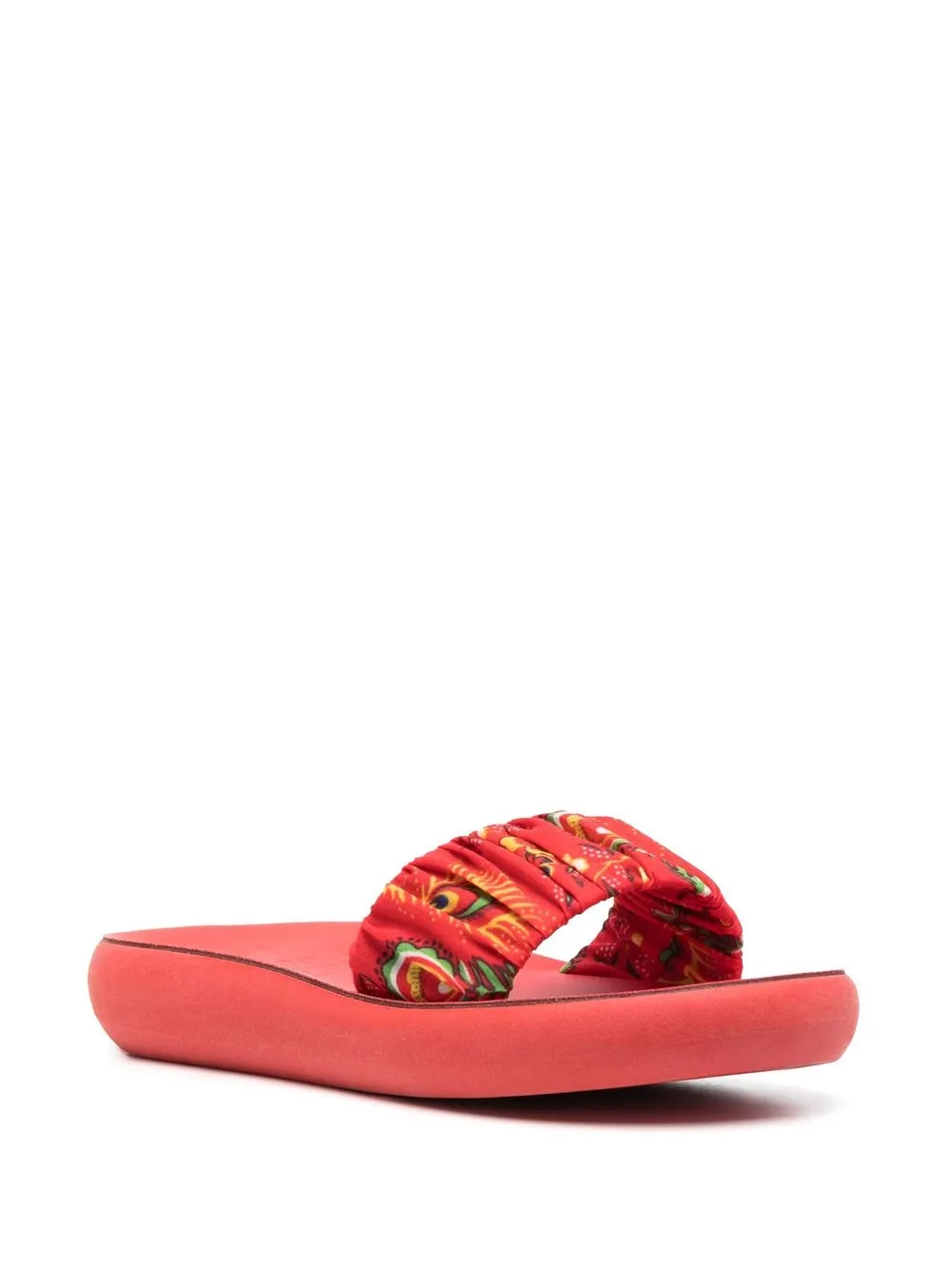 Women Ancient Greek Sandals Tayegete Bandana-print Slides 4 Women Ancient Greek Sandals Tayegete Bandana-print Slides - Image 2