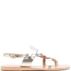 Women Ancient Greek Sandals Alethea Metallic-effect Sandals -Ancient Greek 18979772 41736248 1000