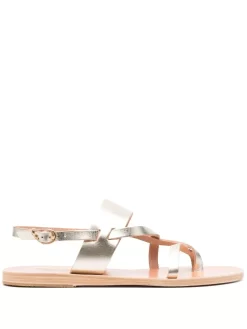 Women Ancient Greek Sandals Alethea Metallic-effect Sandals