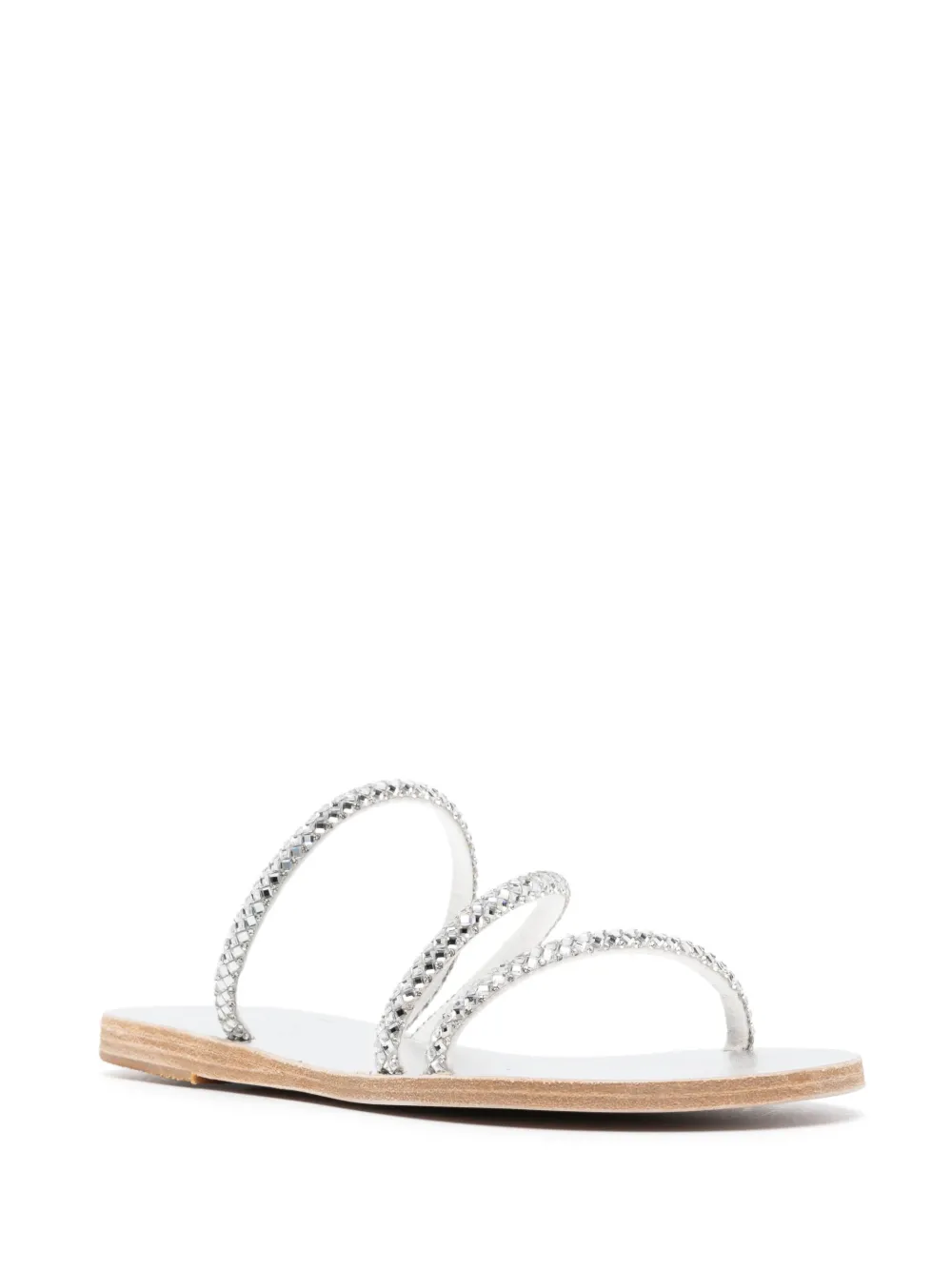 Women Ancient Greek Sandals Polytimi Crystal-embellished Slides 4 Women Ancient Greek Sandals Polytimi Crystal-embellished Slides - Image 2