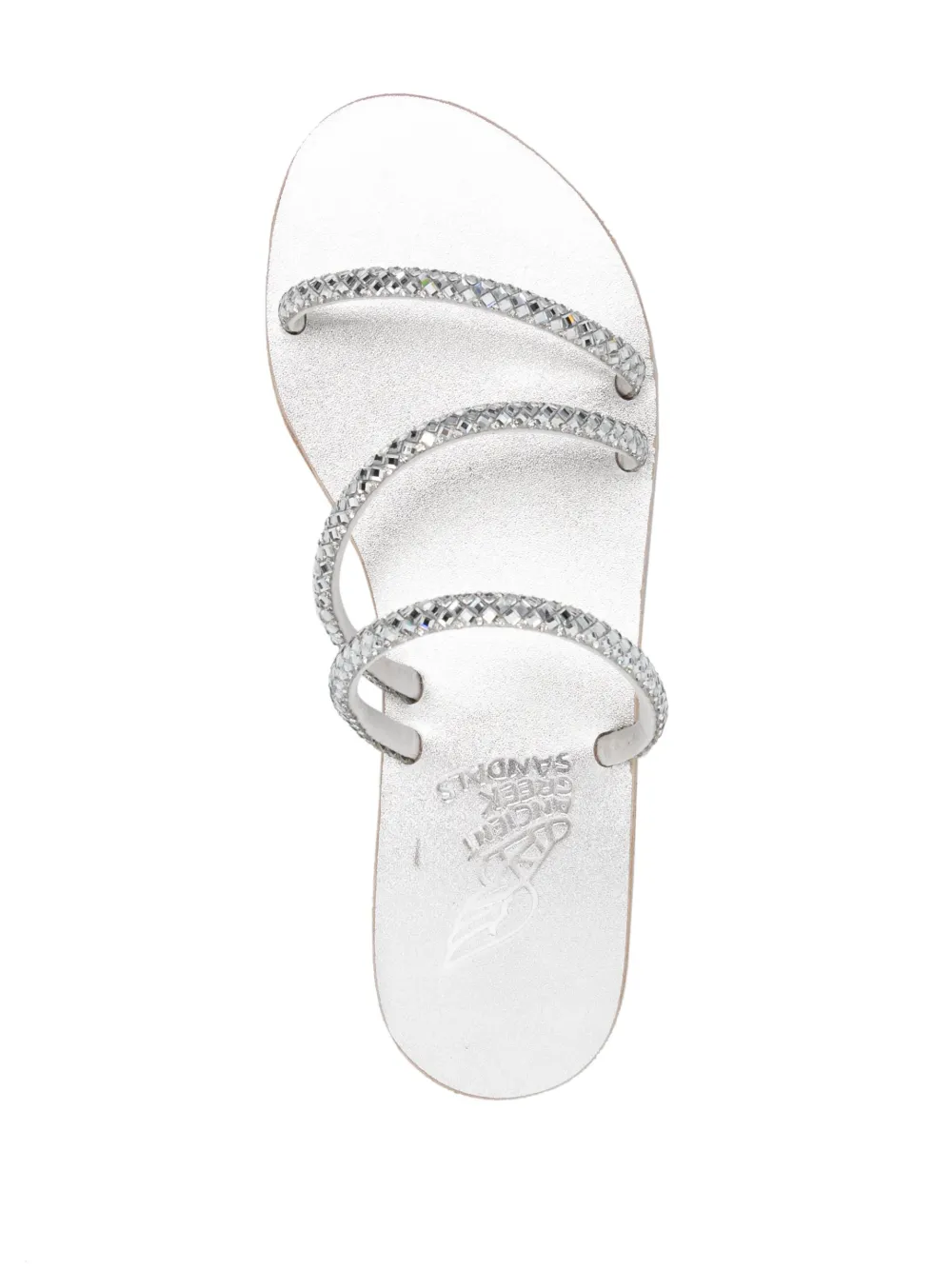 Women Ancient Greek Sandals Polytimi Crystal-embellished Slides 6 Women Ancient Greek Sandals Polytimi Crystal-embellished Slides - Image 4