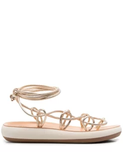 Women Ancient Greek Sandals Nisi Crossover-strap Detail Sandals