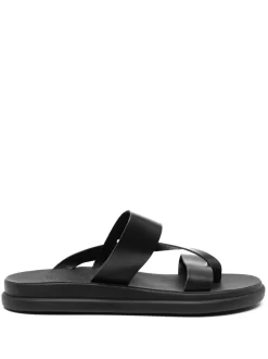 Men Ancient Greek Sandals Simos Leather Slides