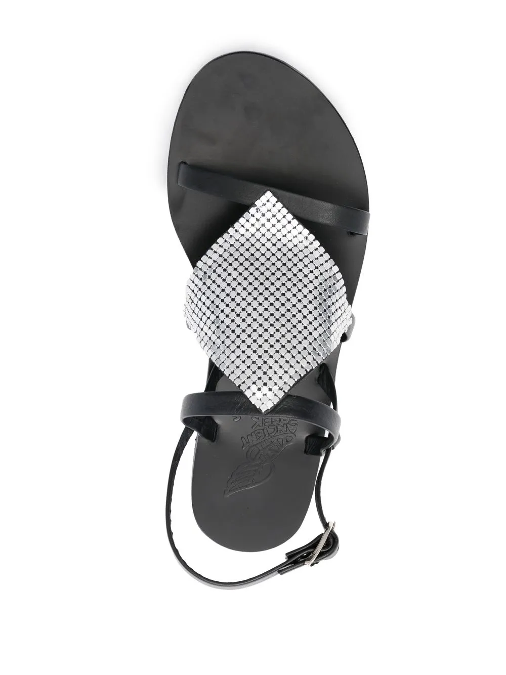 Women Ancient Greek Sandals Barbara Chainmail Detailing Sandals 6 Women Ancient Greek Sandals Barbara Chainmail Detailing Sandals - Image 4