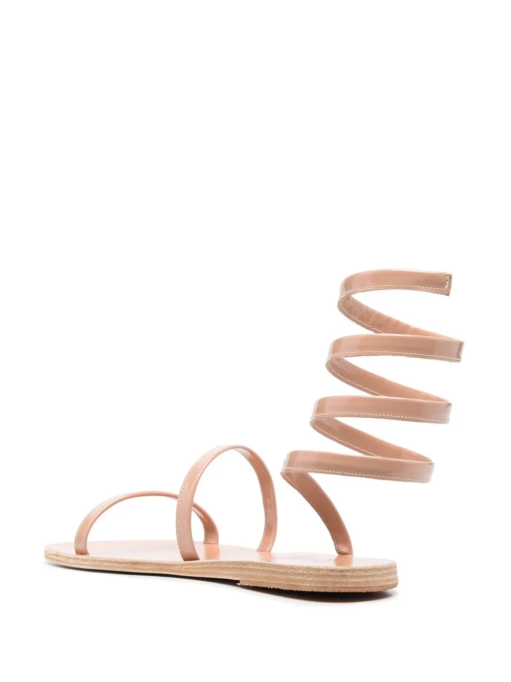 Women Ancient Greek Sandals Wrap-around Leather Sandals 5 Women Ancient Greek Sandals Wrap-around Leather Sandals - Image 3