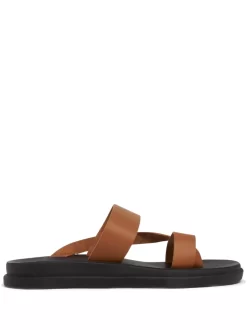 Men Ancient Greek Sandals Simos Leather Slides