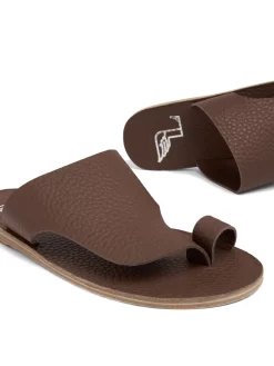 Men Ancient Greek Sandals Thong Strap Calf Leather Flip Flops -Ancient Greek 19758017 45138576 1000