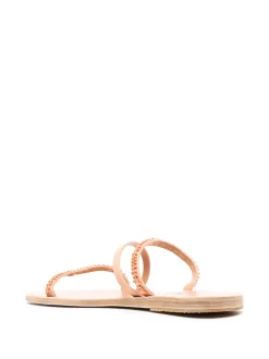 Women Ancient Greek Sandals Flat Enamel-detail Slides -Ancient Greek 20003470 50028198 1000