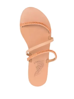 Women Ancient Greek Sandals Flat Enamel-detail Slides -Ancient Greek 20003470 50028203 1000