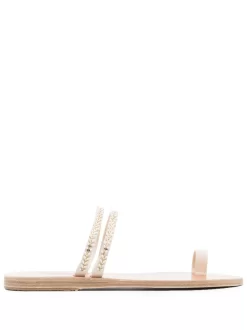 Women Ancient Greek Sandals Skalida Open-toe Slides