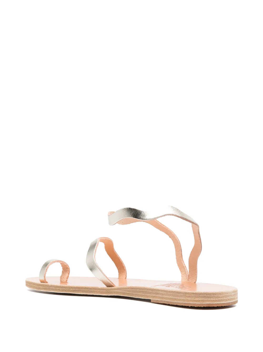 Women Ancient Greek Sandals Elafonisos Flat Leather Sandals 5 Women Ancient Greek Sandals Elafonisos Flat Leather Sandals - Image 3