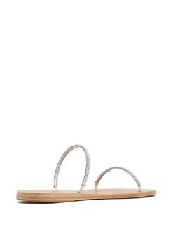 Women Ancient Greek Sandals Crystal-embellished Double-strap Slides 9 Women Ancient Greek Sandals Crystal-embellished Double-strap Slides -Ancient Greek 20619800 50621670 1000