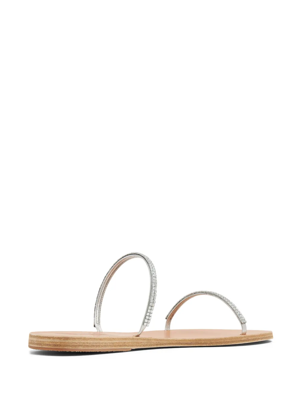 Women Ancient Greek Sandals Crystal-embellished Double-strap Slides 5 Women Ancient Greek Sandals Crystal-embellished Double-strap Slides - Image 3